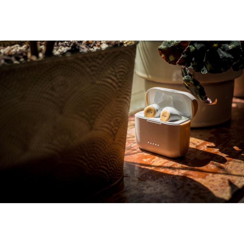House of Marley REBEL CREAM TRUE WIRELESS EARBUDS slušalke - bež barve