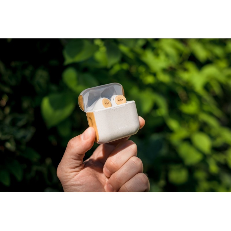 House of Marley REBEL CREAM TRUE WIRELESS EARBUDS slušalke - bež barve