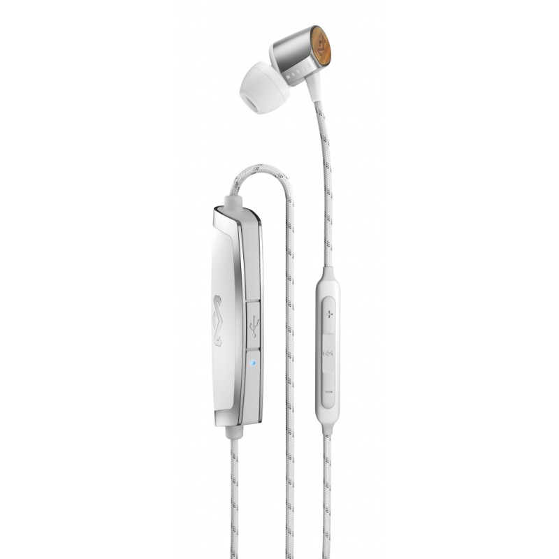 House of Marley Uplift Bluetooth ušesne slušalke - srebrne barve