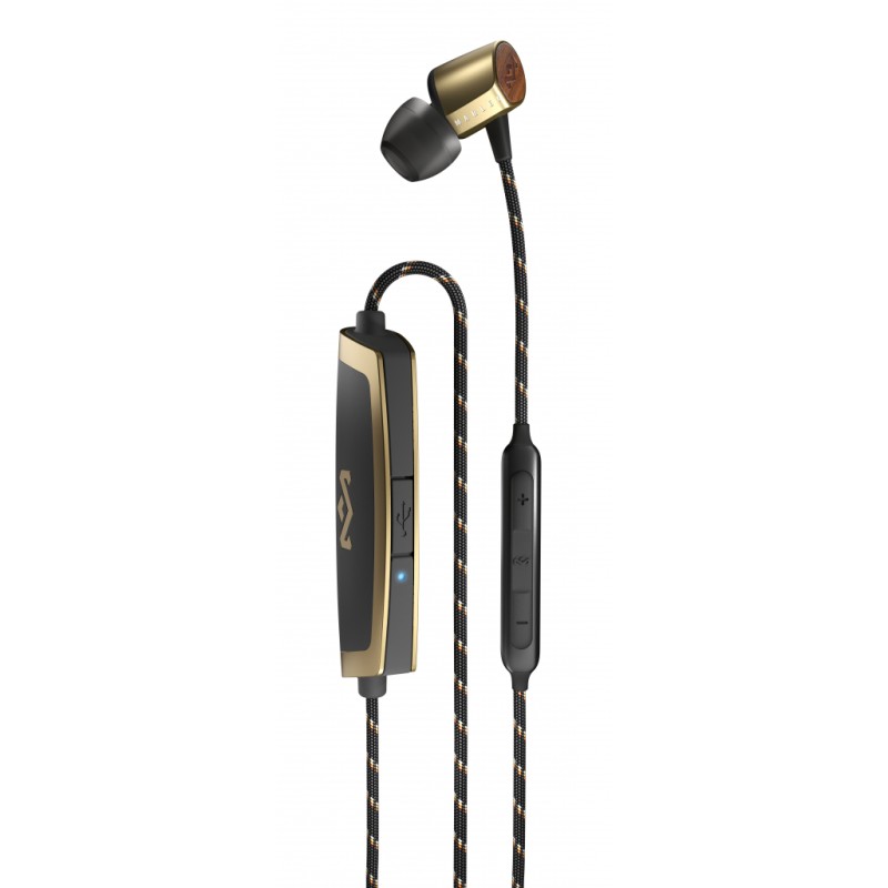 House of Marley Uplift Bluetooth ušesne slušalke - medenina barve