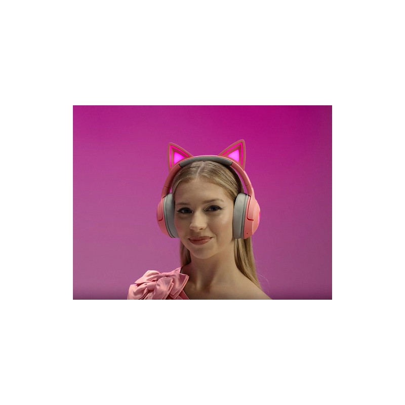 Slušalke Razer Kraken Kitty V2 Quartz, Bluetooth