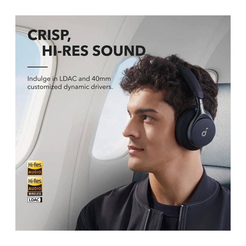 Slušalke Anker Soundcore Space One, Bluetooth, črne, A3035G11
