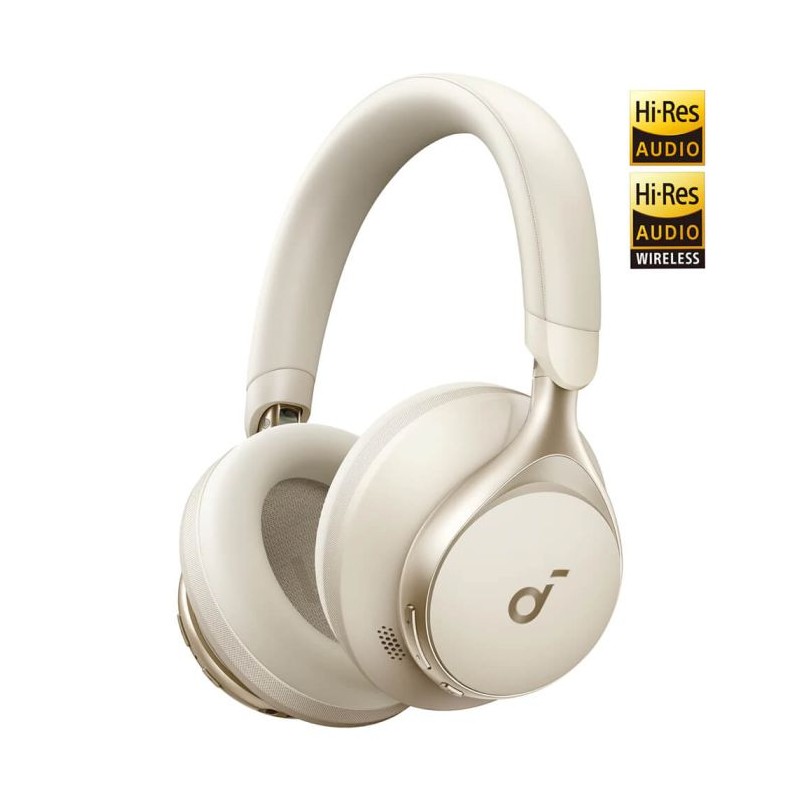 Slušalke Anker Soundcore Space One, Bluetooth, kremne, A3035G21