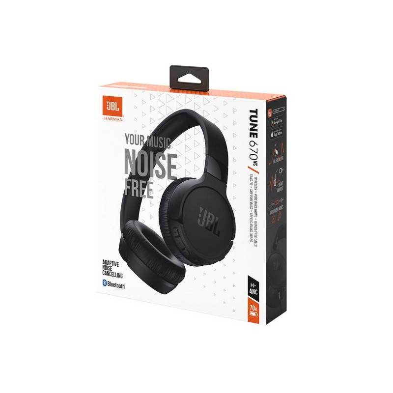 Slušalke JBL TUNE 670NC črne, brezžične