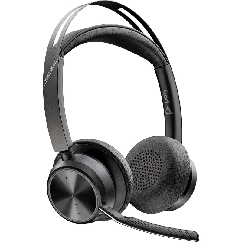 Slušalke Poly Voyager Focus 2 + stojalo za polnjenje, 77Y89AA
