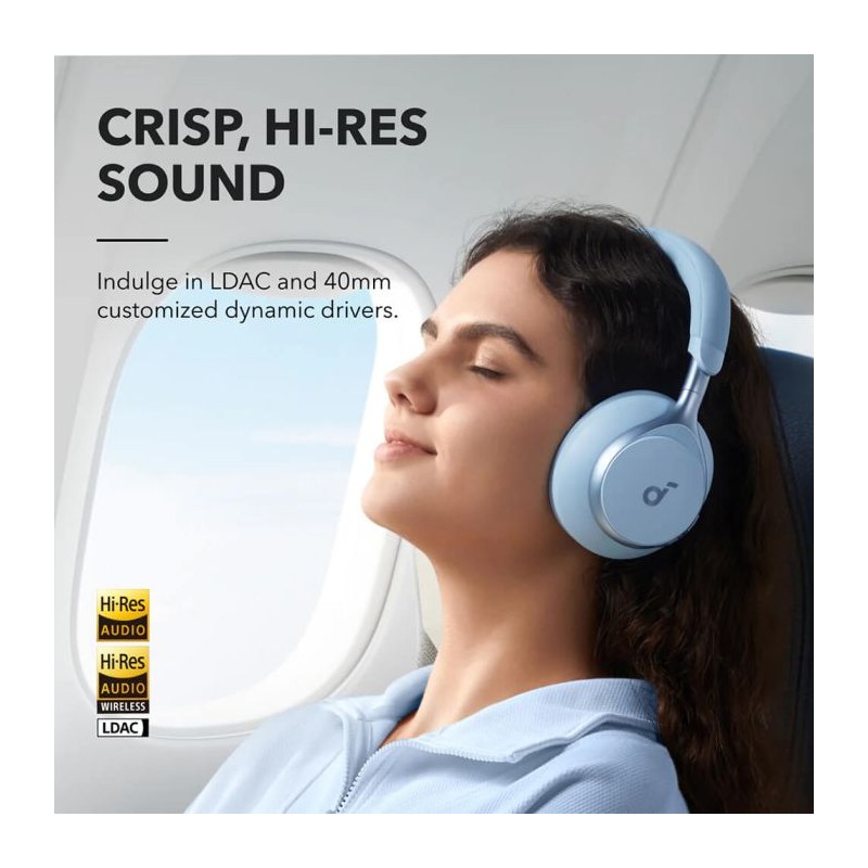 Slušalke Anker Soundcore Space One Bluetooth, modre, A3035G31