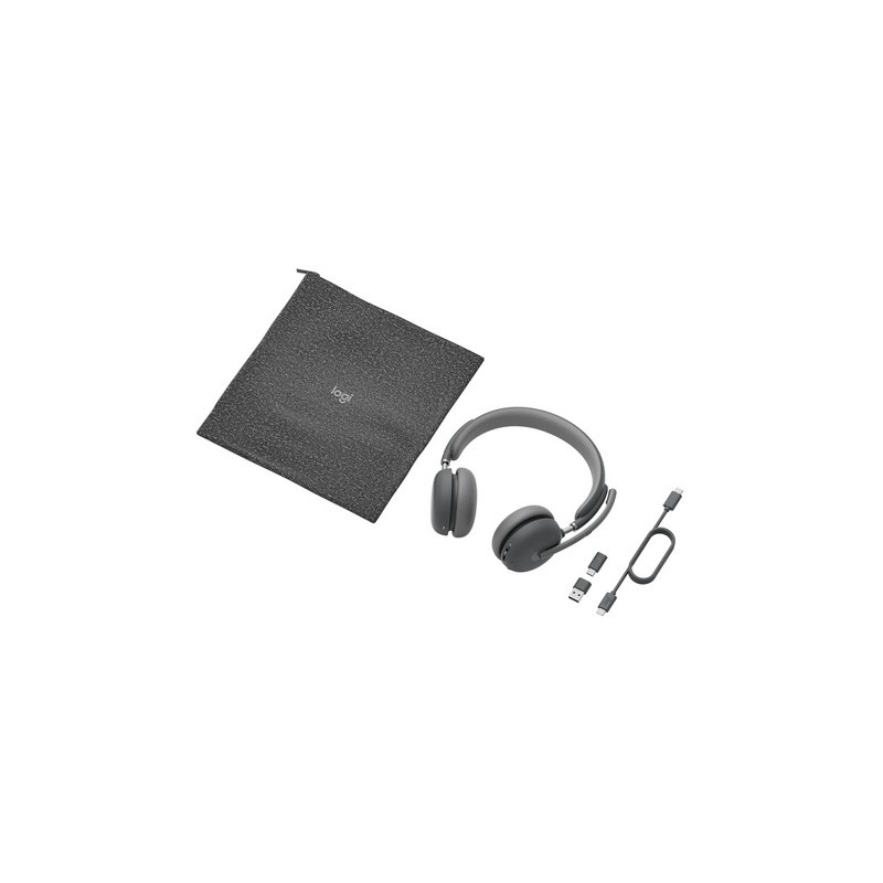 Slušalke Logitech Zone Wireless 2, grafitne