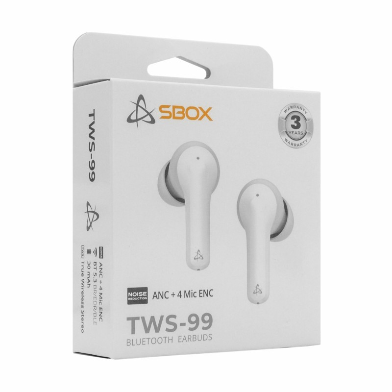 Slušalke SBOX EB-TWS99, bele