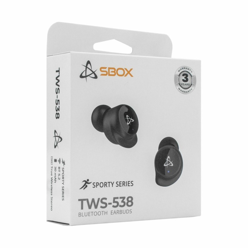 Slušalke SBOX EB-TWS538, črne