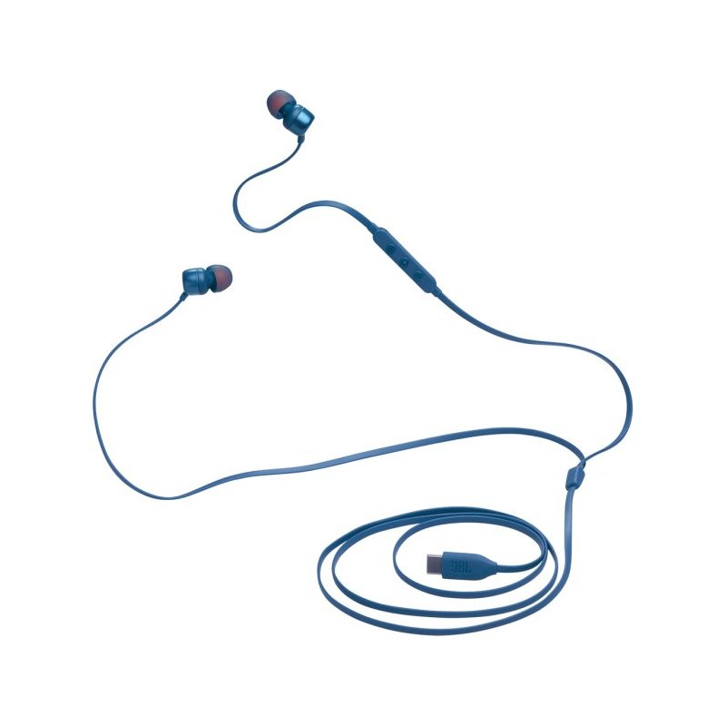 Slušalke JBL Tune 310C, USB-C, modre, JBLT310CBLU