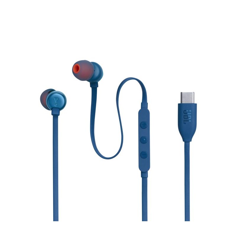 Slušalke JBL Tune 310C, USB-C, modre, JBLT310CBLU