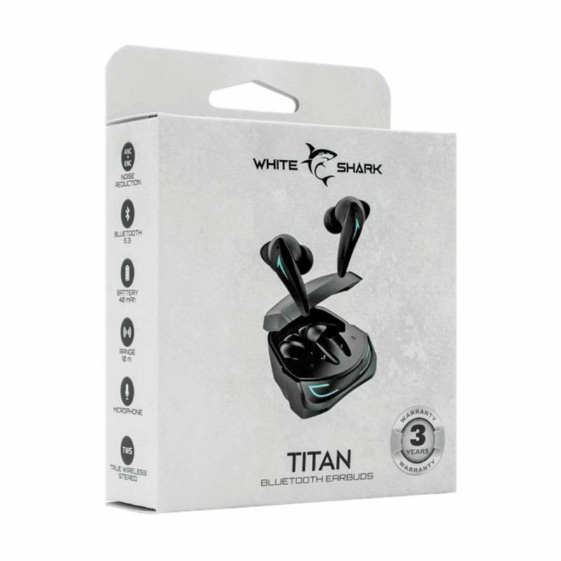 Slušalke White Shark Titan GEB-TWS96, črne