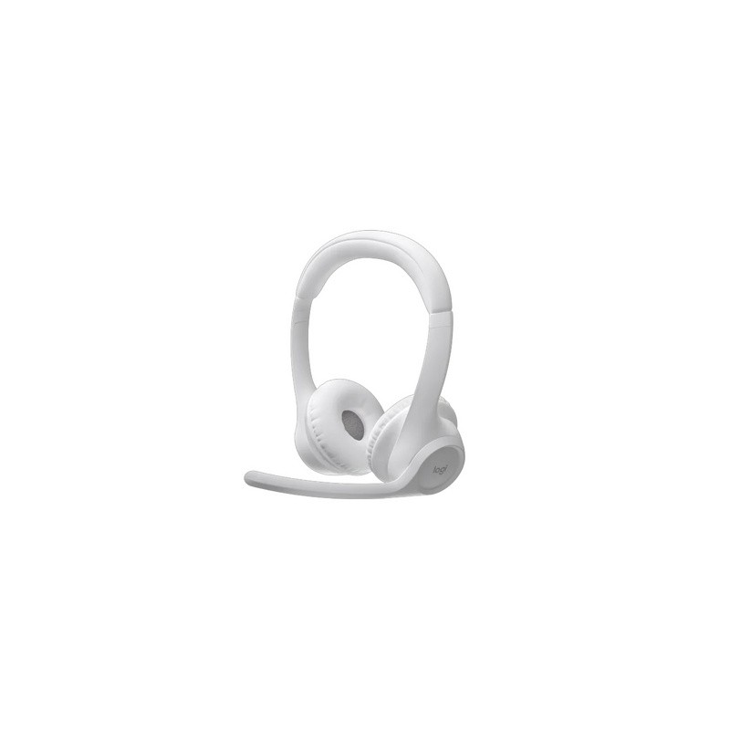 Slušalke Logitech Zone 300, Bluetooth, bele