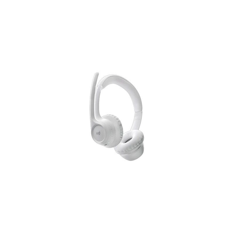Slušalke Logitech Zone 300, Bluetooth, bele