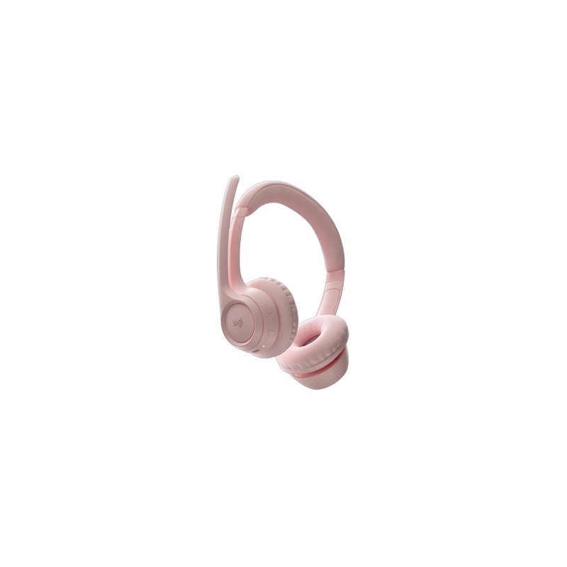 Slušalke Logitech Zone 300, Bluetooth, roza