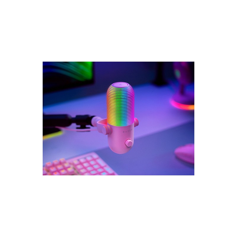 Mikrofon Razer Seiren V3 Chroma, roza