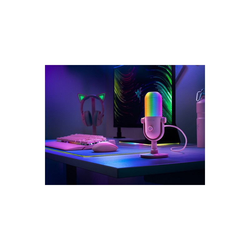 Mikrofon Razer Seiren V3 Chroma, roza