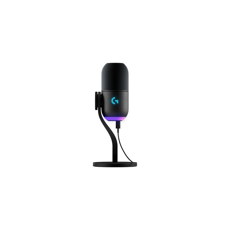 Mikrofon Logitech Yeti GX, LIGHTSYNC RGB, Gaming, USB, črn