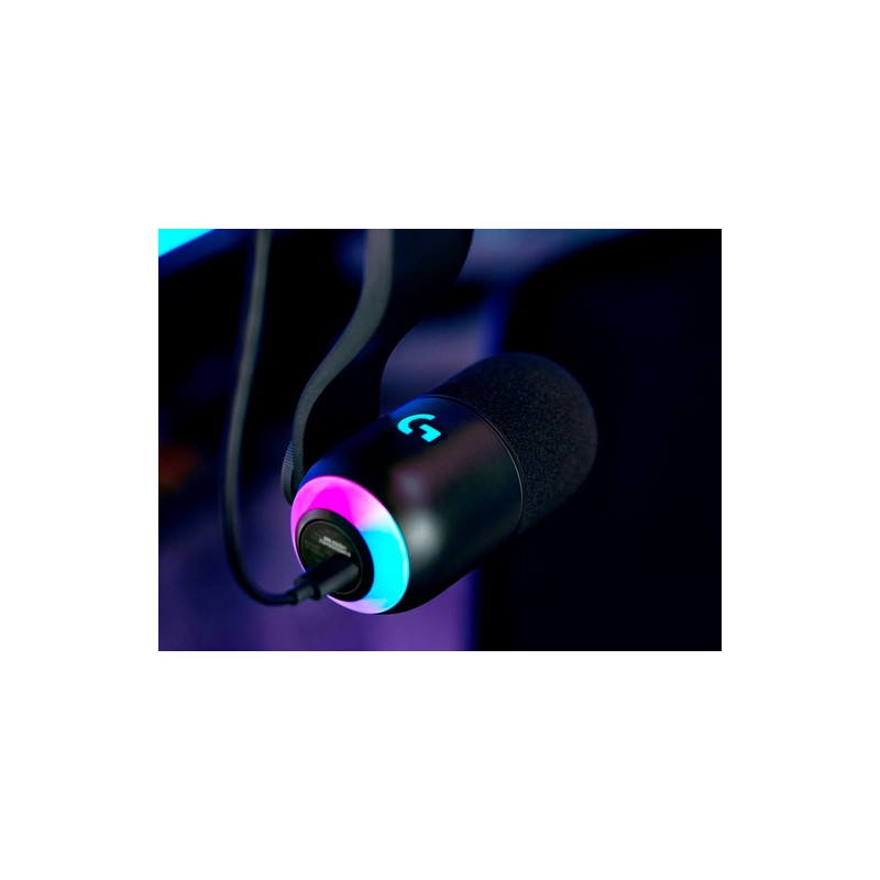 Mikrofon Logitech Yeti GX, LIGHTSYNC RGB, Gaming, USB, črn