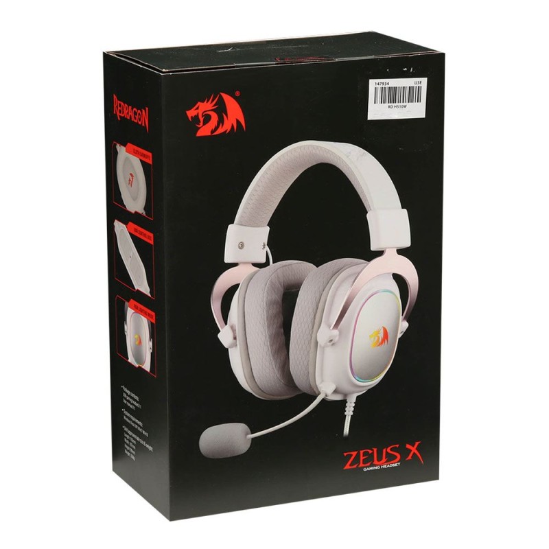 Slušalke RedRagon Zeus-X, bele