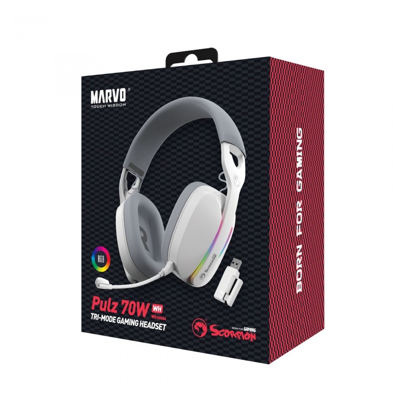 Slušalke Marvo HG9086W, bele