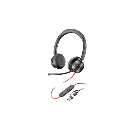 Slušalke Poly Blackwire 8225 Microsoft Teams, črne, 8X225AA