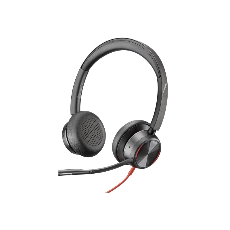 Slušalke Poly Blackwire 8225 Microsoft Teams, črne, 8X225AA