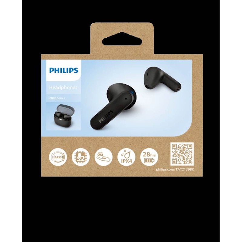 Slušalke Philips TAT2139BK, črne