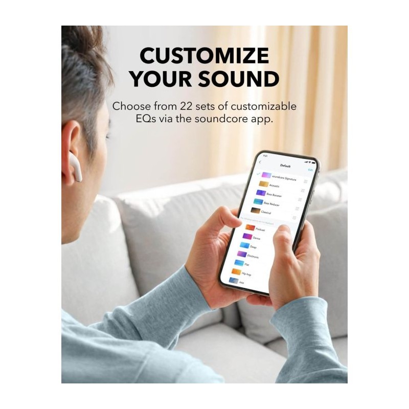Slušalke Anker Soundcore K20i, bele, A3994G21