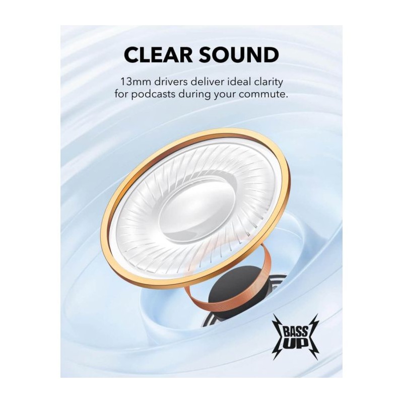 Slušalke Anker Soundcore K20i, črne, A3994G11