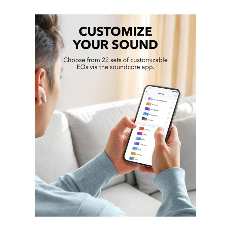 Slušalke Anker Soundcore K20i, črne, A3994G11