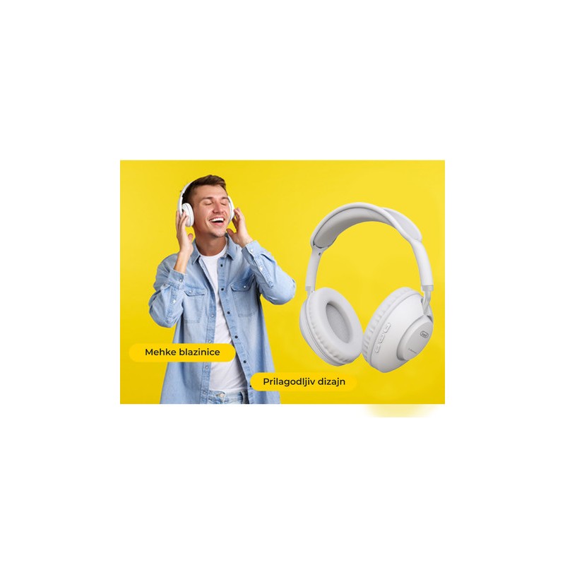 Slušalke Trevi DJ 12E42, bele