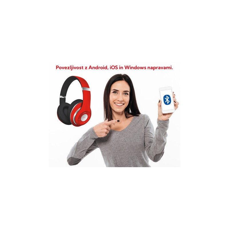 Slušalke Platinet Freestyle FH0916R, rdeče