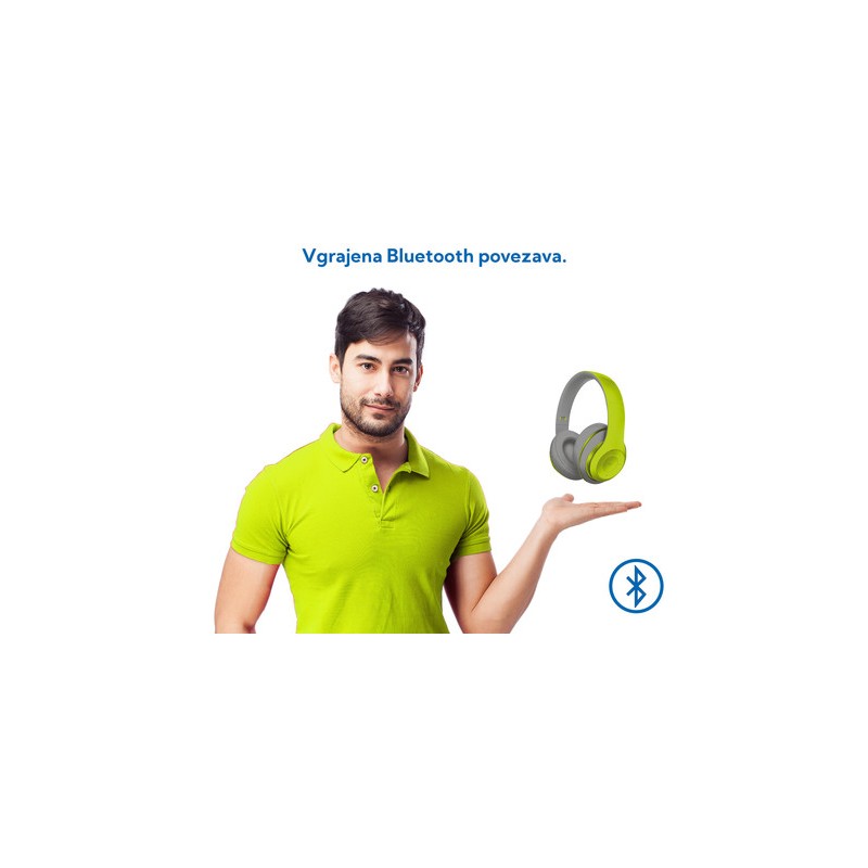 Slušalke Platinet Freestyle FH0916GG, sivo-zelene