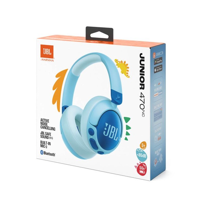 Slušalke JBL JR470NC, modre