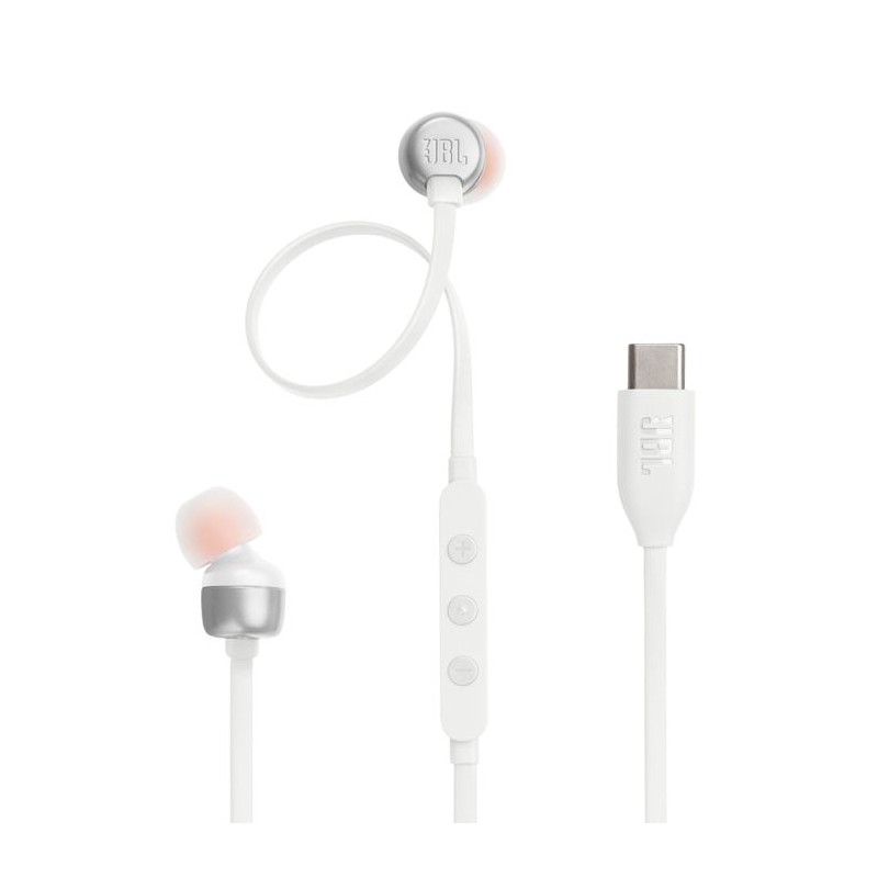 Slušalke JBL Tune 310C, bele, JBLT310CWHT