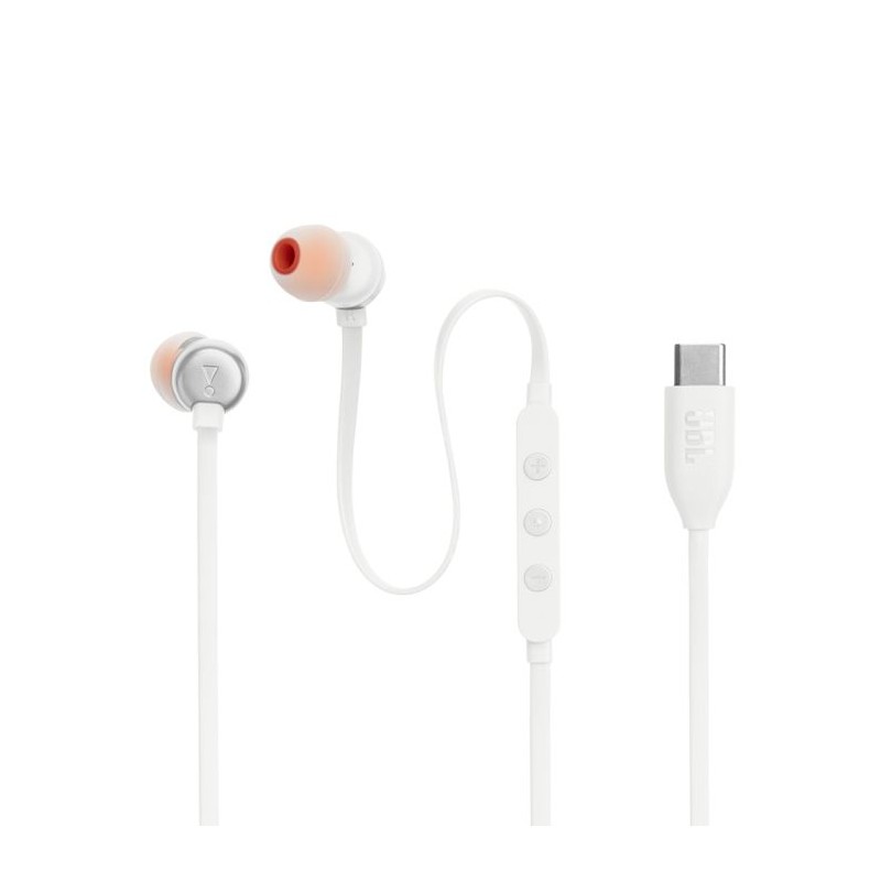 Slušalke JBL Tune 310C, bele, JBLT310CWHT
