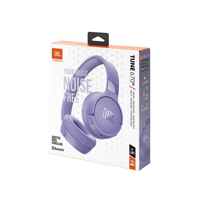 Slušalke JBL Tune 670NC, vijolične