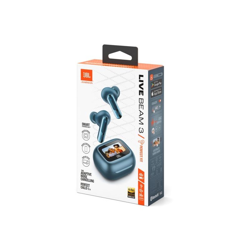 Slušalke JBL Live Beam 3, modre