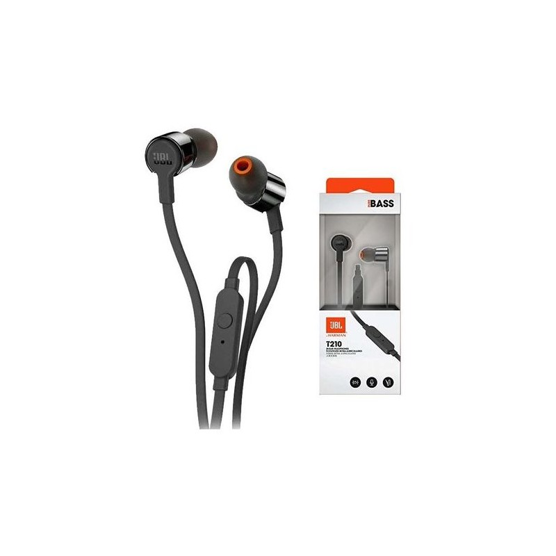 Slušalke JBL Tune 210, črne