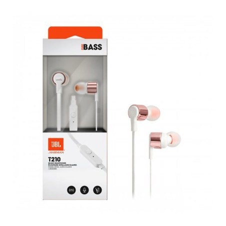 Slušalke JBL Tune 210, roza-zlate