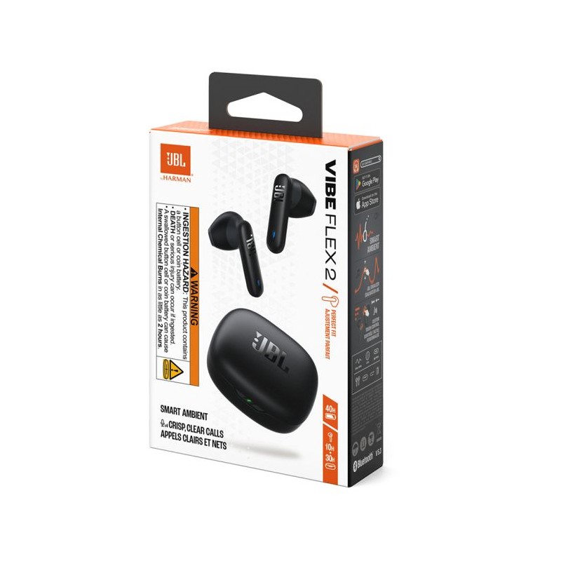 Slušalke JBL Vibe Flex 2, črne