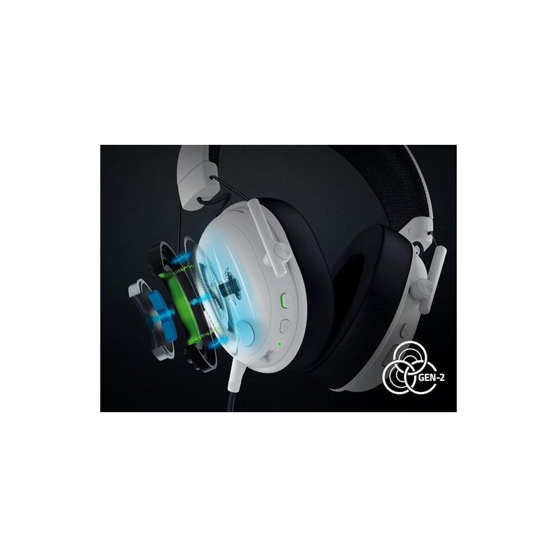 Slušalke Razer BlackShark V3, bele