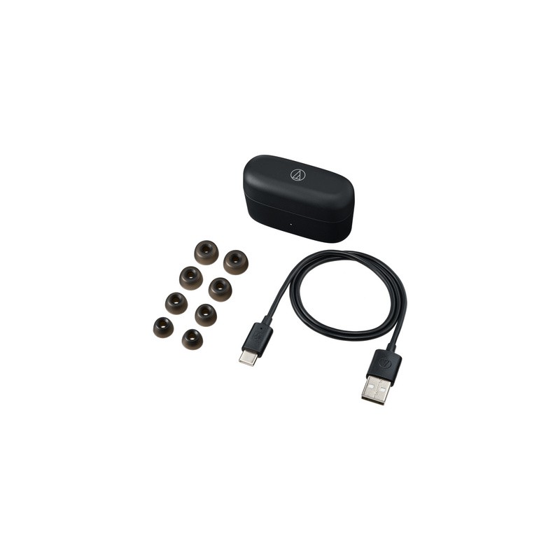 Slušalke Audio-Technica ATH-CKS30TW+, črne