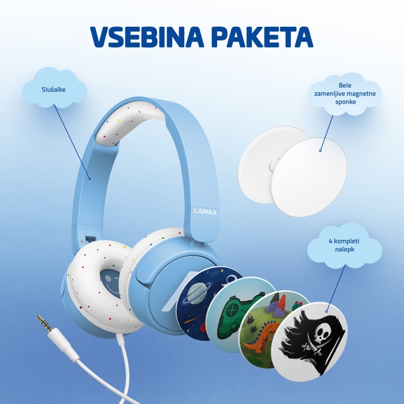 Slušalke LAMAX SoundKid1, modre