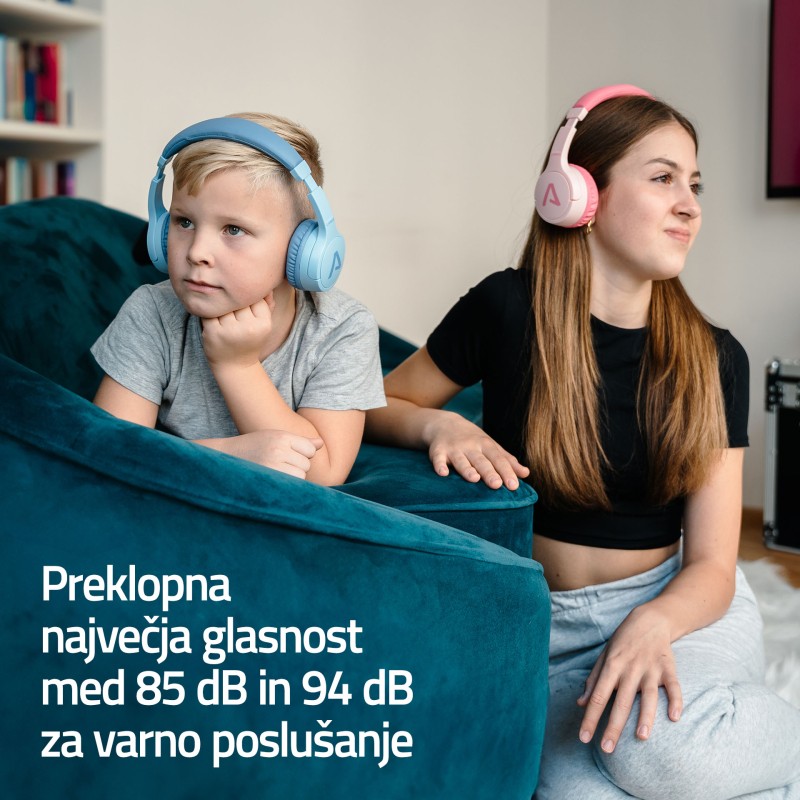 Slušalke LAMAX BaseKid1, roza