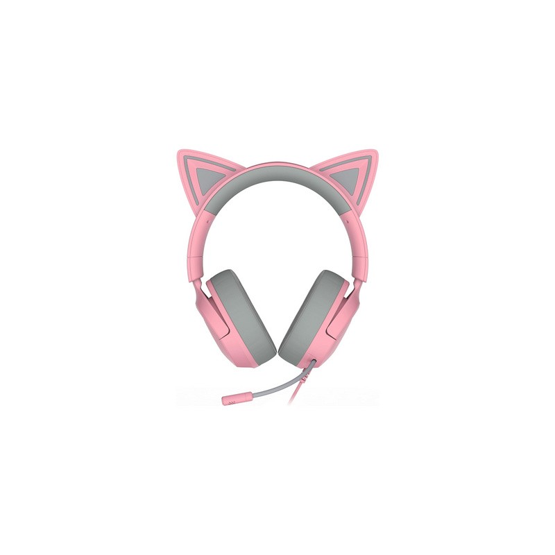 Slušalke Razer Kraken Kitty V3 X Quartz, roza
