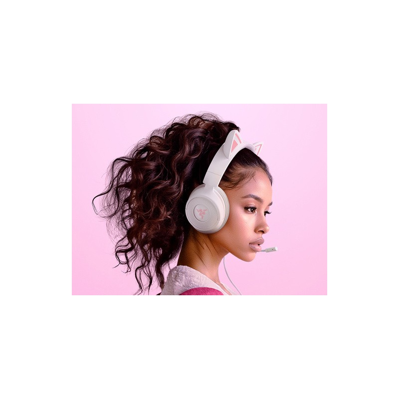 Slušalke Razer Kraken Kitty V3 X, bele