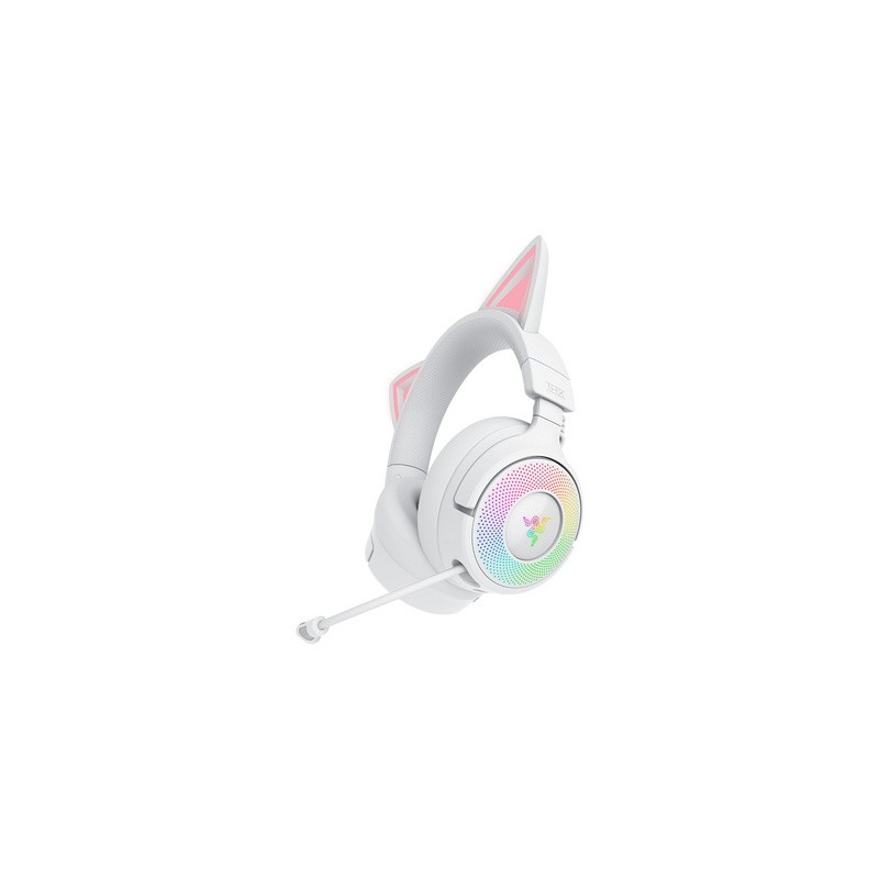Slušalke Razer Kraken Kitty V3 Pro, bele