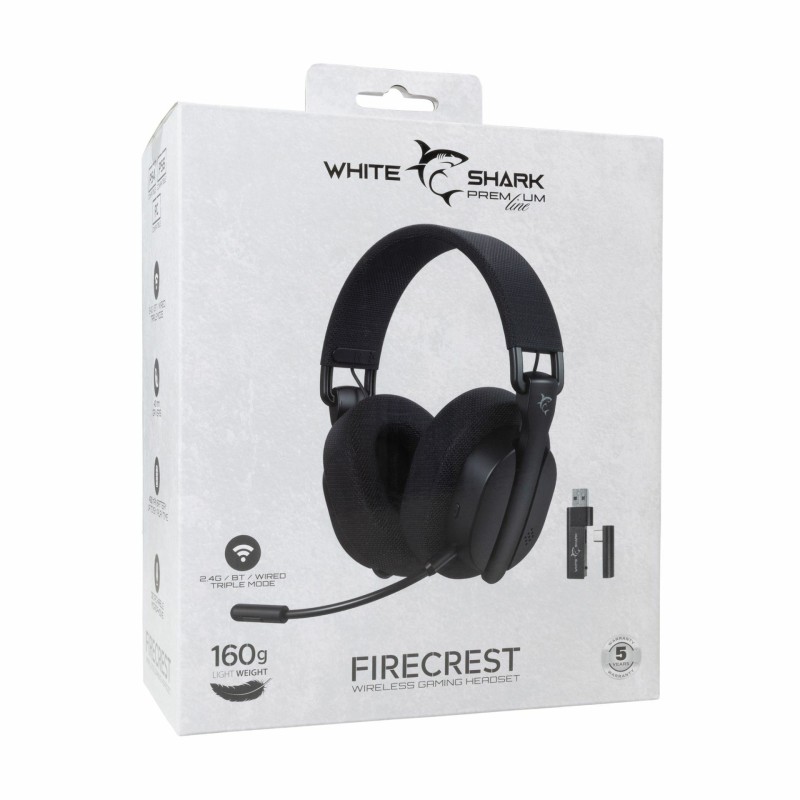Slušalke White Shark Firecrest WGH-2444, črne